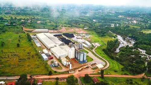 Aerial view of the Nile Breweries Mbarara Plant facility