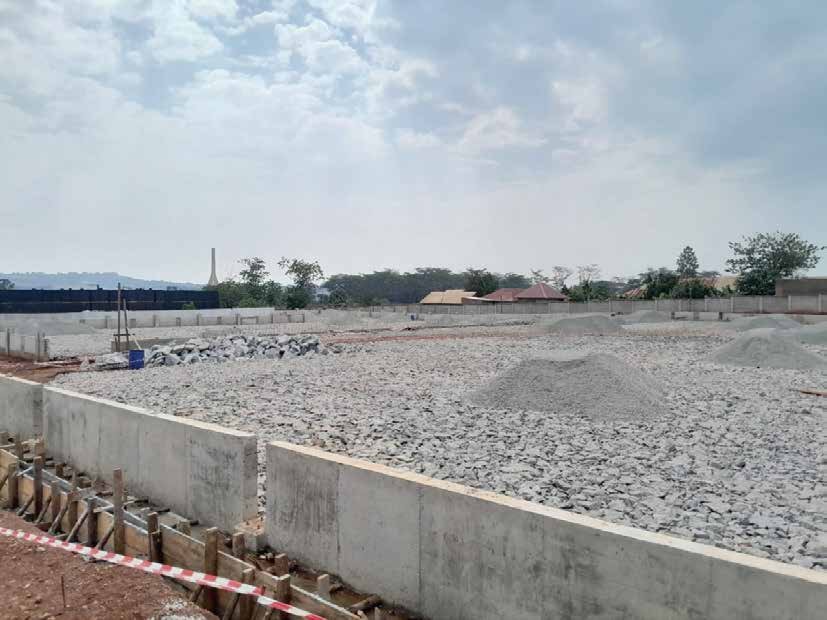 Earthworks and hardcore preparation on a Gutari Integrated Engineering site